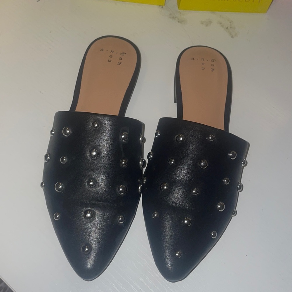 Slide on business casual shoes , never been worn